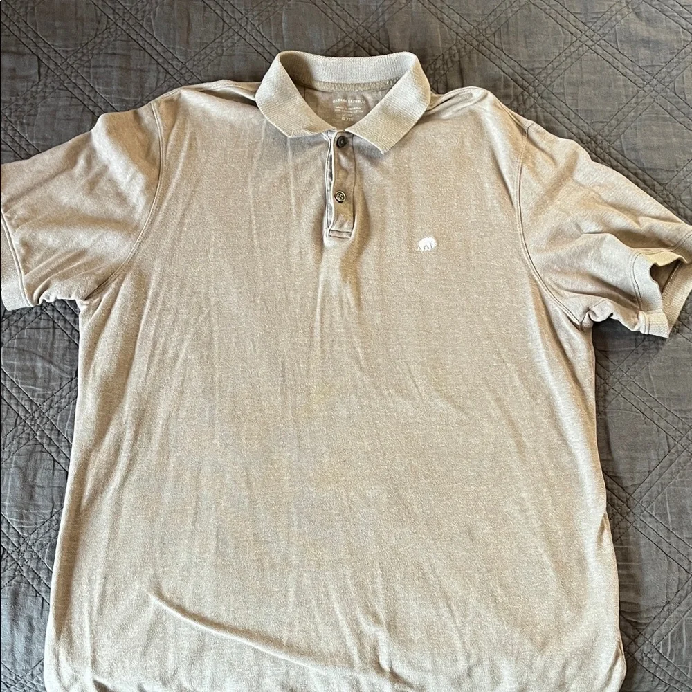 Banana Republic Beige Polo Shirt